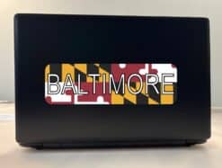 10in x 3in Baltimore Bumper Sticker Vinyl Maryland Flag Decal Stickers