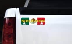 10inx3in Puerto Costa Maya Magnet Vinyl Mexican Flag Mexico Bumper Magnets
