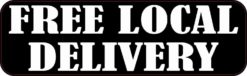 Free Local Delivery Sticker