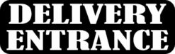 Delivery Entrance Sticker