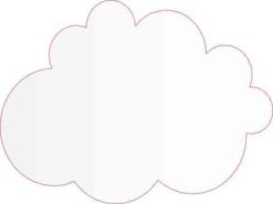 Gray Fade Cloud Sticker