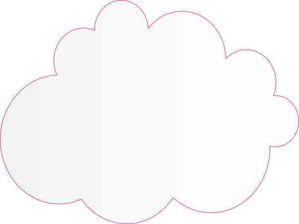 Gray Fade Cloud Sticker