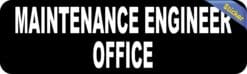 StickerTalk Maintenance Engineer Office Vinyl Sticker, 10 inches x 3 inches