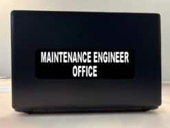 StickerTalk Maintenance Engineer Office Vinyl Sticker, 10 inches x 3 inches