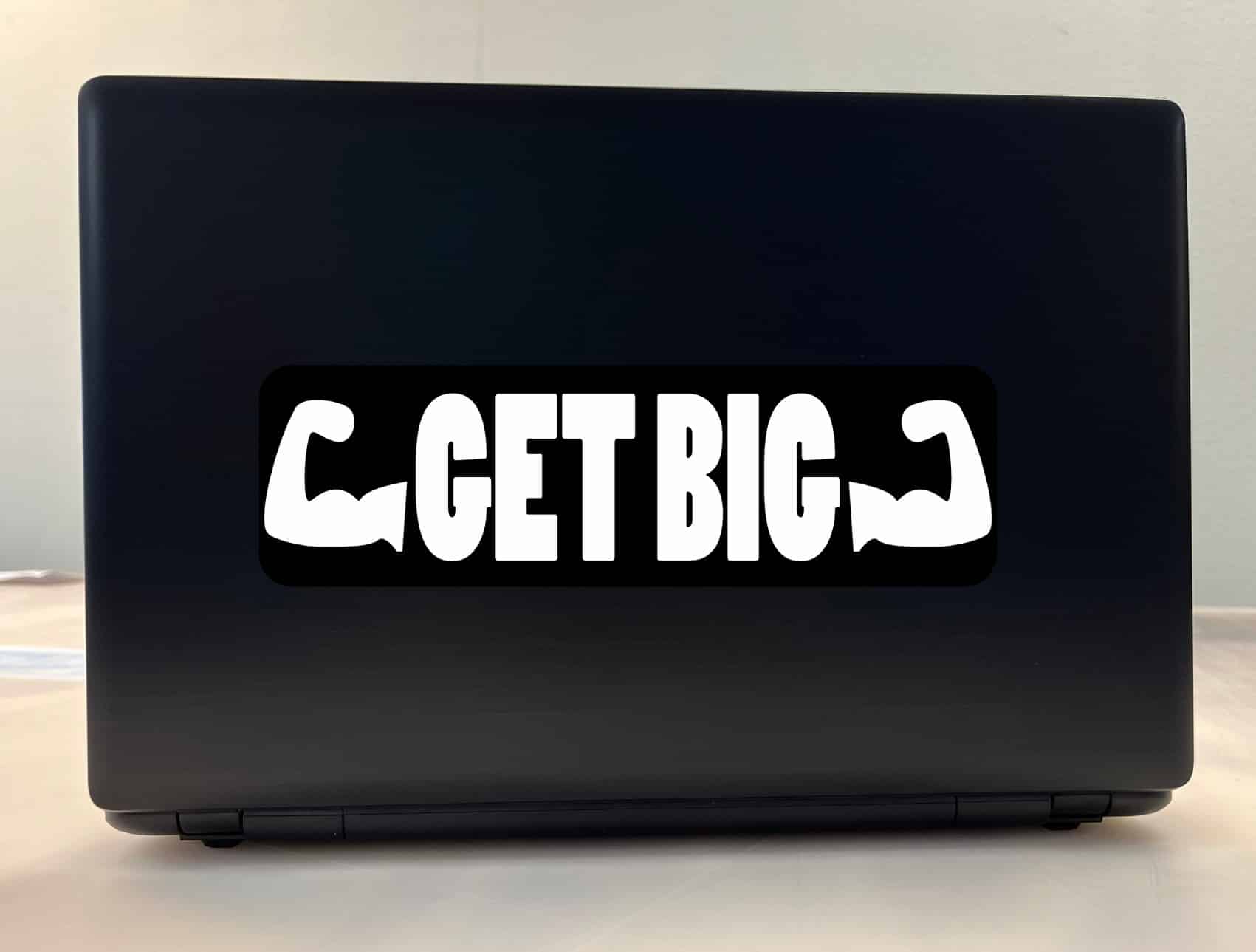 10in x 3in Get Big Bumper Sticker Athletic Sports Fitness Vehicle Stickers