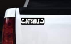 10in x 3in Get Swole Bumper Magnet Vinyl Magnetic Sports Fitness