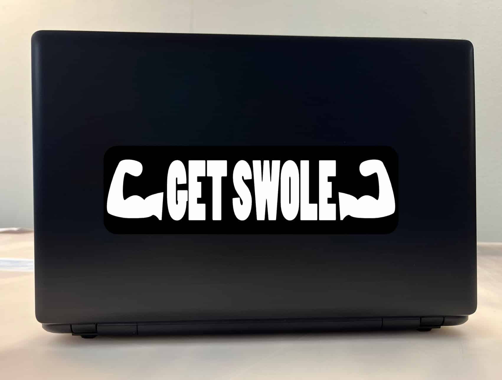 10inx3in Get Swole Bumper Sticker Vinyl Athletic Sports Vehicle Stickers