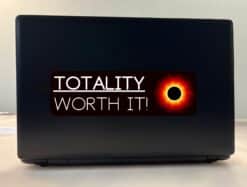10in x 3in Totality Worth It Eclipse Bumper Sticker Vinyl Car Decal