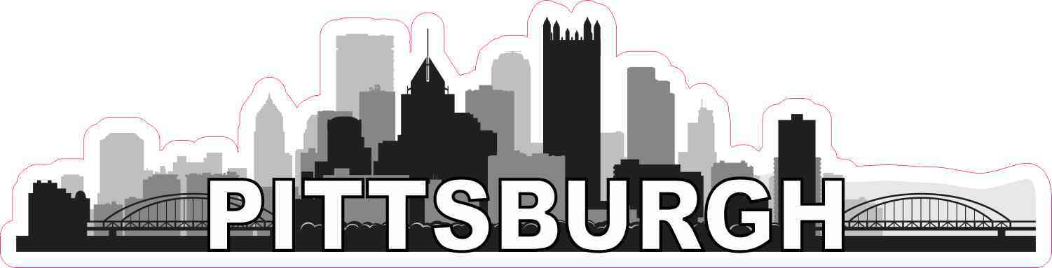 Pittsburgh Skyline Sticker