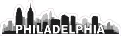 Philadelphia Skyline Sticker