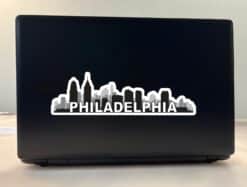 10inx3in Philadelphia Skyline Sticker Travel Window Decal Bumper