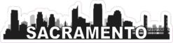 Sacramento Skyline Sticker