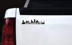 10inx2.5in Sacramento Skyline Sticker Vinyl Travel Decal Vehicle Stickers