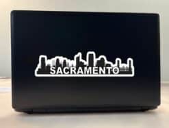 10inx2.5in Sacramento Skyline Sticker Vinyl Travel Decal Vehicle Stickers