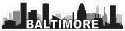 Baltimore Skyline Sticker