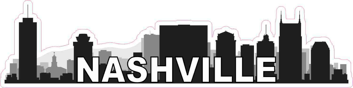 Nashville Skyline Sticker