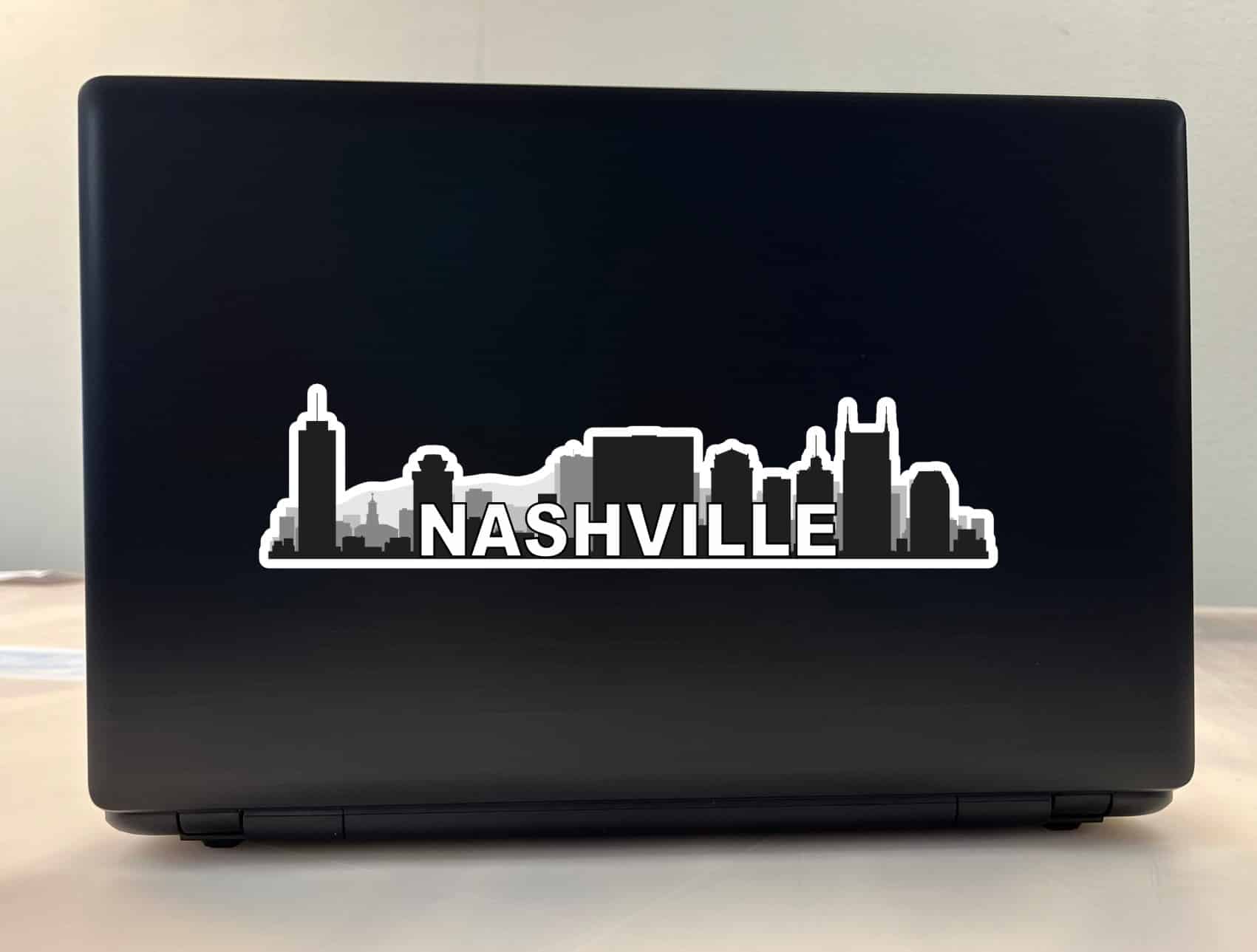 10in x 2.5in Nashville Skyline Sticker Vinyl Travel Decal Vehicle Stickers