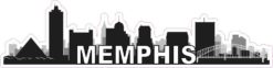 Memphis Skyline Sticker