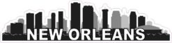 New Orleans Skyline Sticker