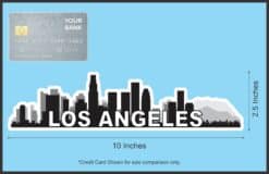 10inx2.5in Los Angeles Skyline Sticker Travel Window Decal Bumper Stickers