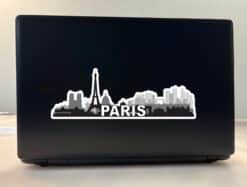10in x 3.5in Paris Skyline Sticker Vinyl Car Window Decal Bumper Stickers