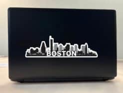 10inx3in Boston Skyline Sticker Vinyl Travel Window Decal Bumper