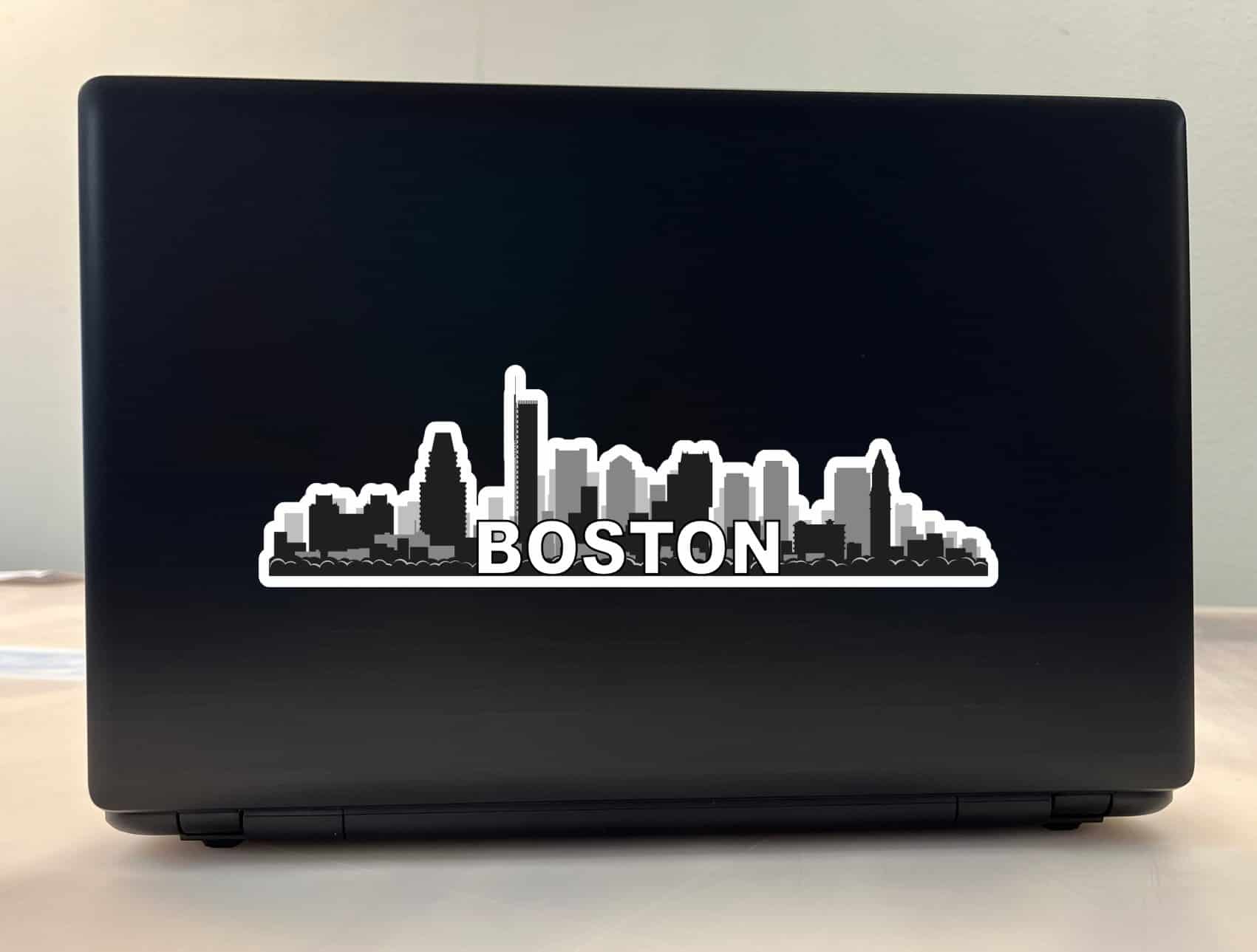10inx3in Boston Skyline Sticker Vinyl Travel Window Decal Bumper
