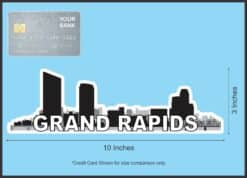 10in x 3in Grand Rapids Skyline Sticker Vinyl Window Decal Bumper Stickers