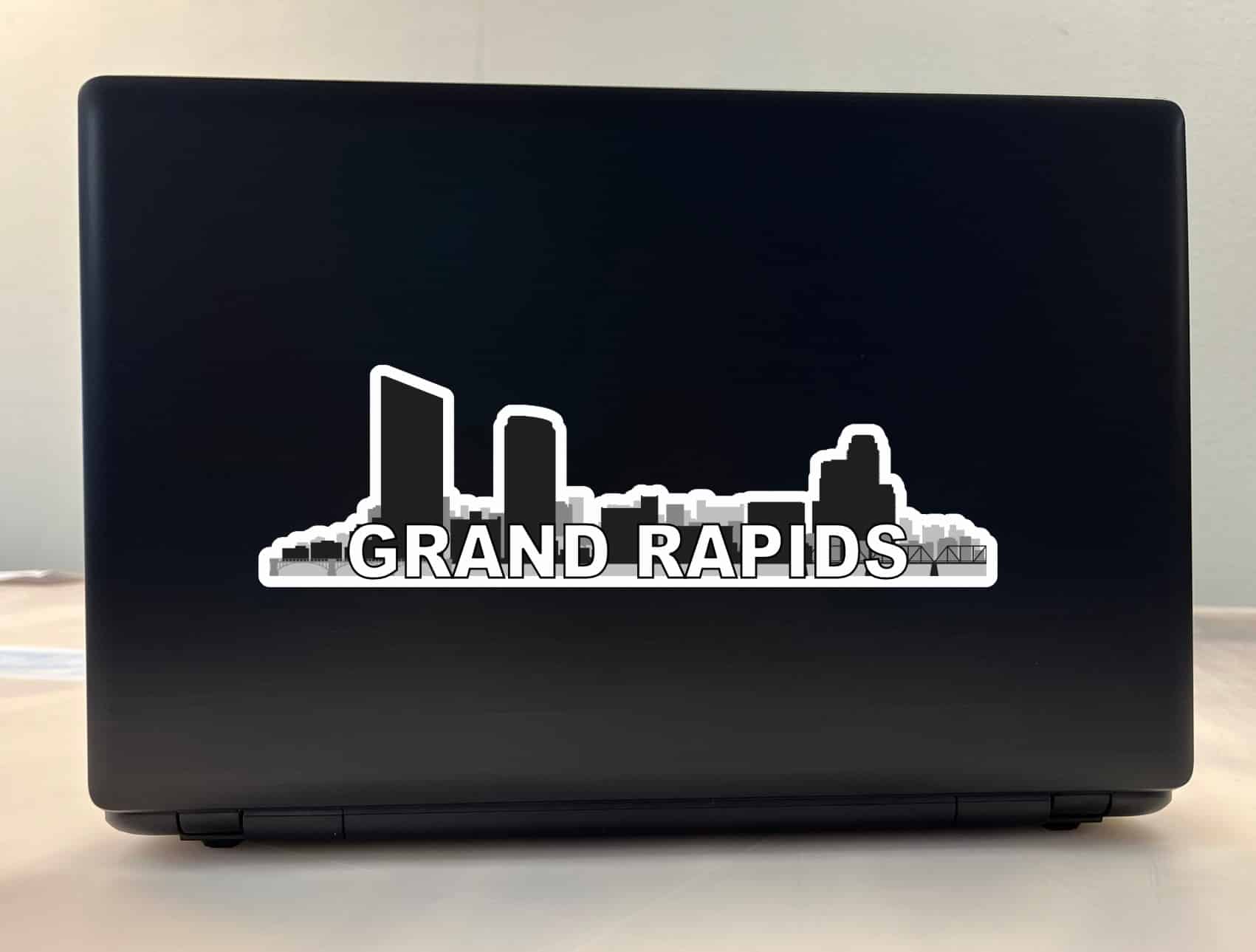10in x 3in Grand Rapids Skyline Sticker Vinyl Window Decal Bumper Stickers