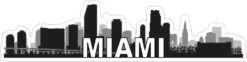 Miami Skyline Sticker