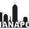 Indianapolis Skyline Sticker