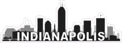Indianapolis Skyline Sticker