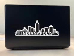 10in x 3.5in Indianapolis Skyline Sticker Vinyl Car Window Bumpe