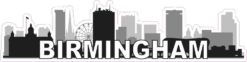 Birmingham Skyline Sticker