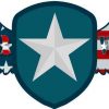 Winged Shield Honor Veterans Sticker