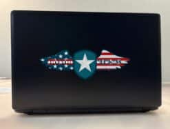 9in x 3in Winged Shield Honor Veterans Sticker Vinyl Military Car Decal