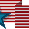 Stars and Stripes Creased Flag Sticker