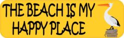 Pelican The Beach Is My Happy Place Magnet