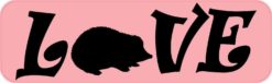 Love Hedgehog Bumper Sticker