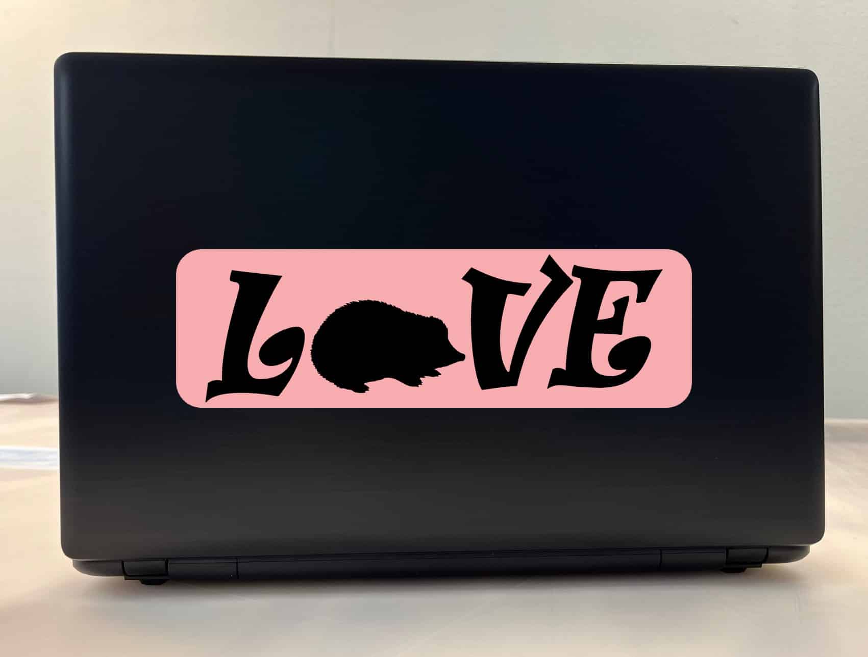 10inx3in Love Hedgehog Bumper Sticker Vinyl Pet Animal Decal Car Stickers