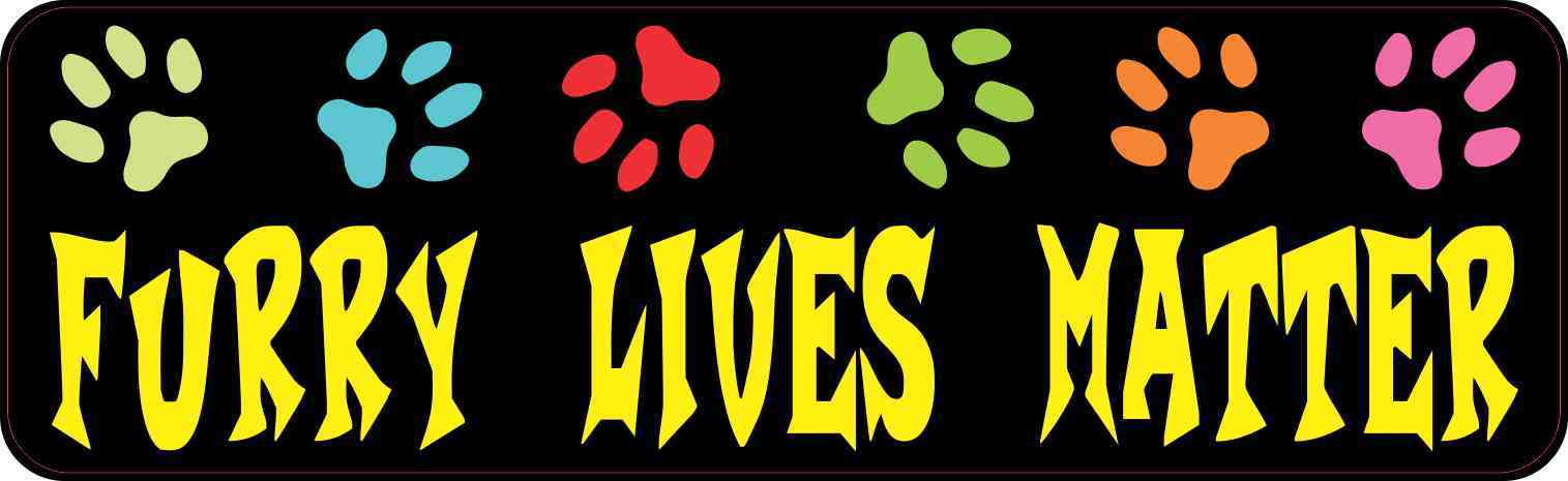Furry Lives Matter Bumper Sticker