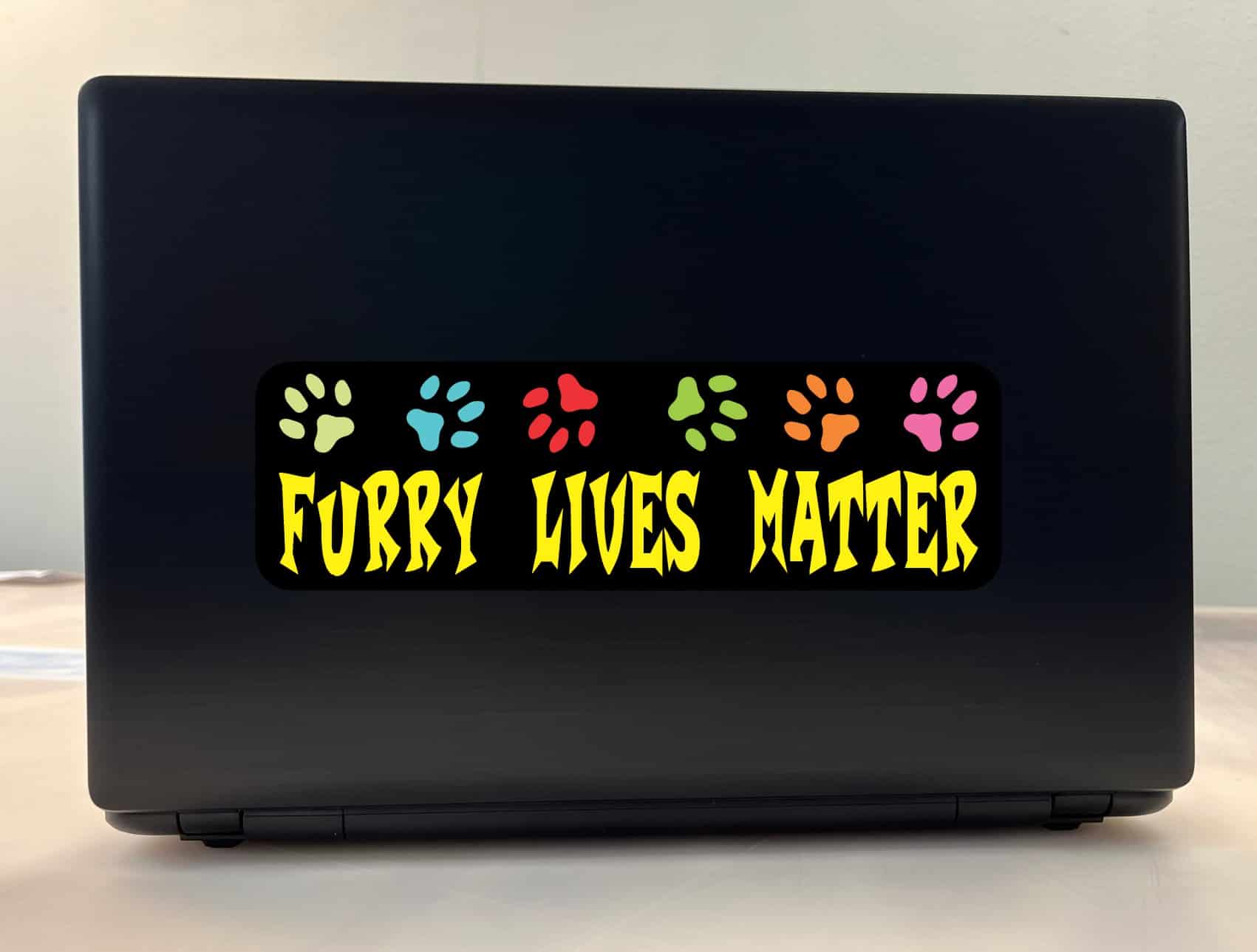 10in x 3in Furry Lives Matter Bumper Sticker Vinyl Pet Animal Car Stickers