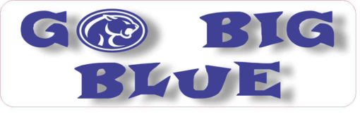 In-Text Cougar Go Big Blue Magnet