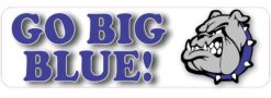 Bulldog Go Big Blue Magnet