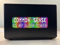 10in x 3in Common Sense Is My Super Power Bumper Sticker Funny Car Decal