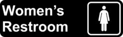 Women's Restroom Sticker