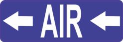 Left Arrows Air Pipe Marker Sticker