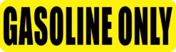 Gasoline Only Sticker