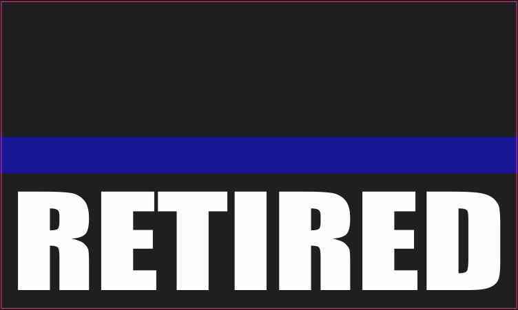 Retired Blue Lives Matter Magnet
