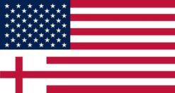 Cross American Flag Magnet